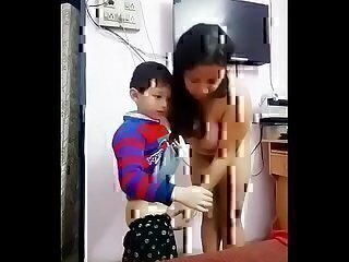 Rough groping of Indian housewife