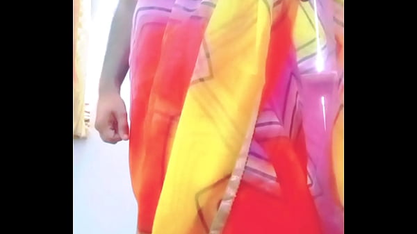 Indian Gay Bottom Crossdresser in Rainbow Saree Making Pride for Lgbtq real hard xxx sex