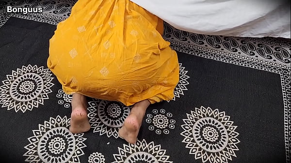 RIya Stuck under the Bed I fucked Her wet pussy from the back