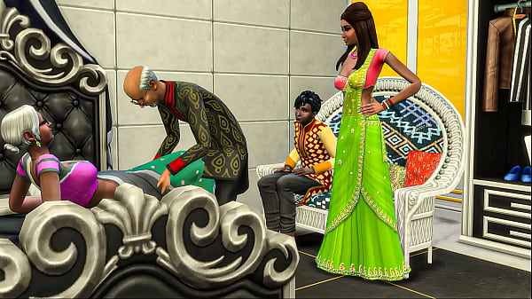 stepbrother and stepsister watch their stepmom and step dad have sex in front of them - Desi teen fuck